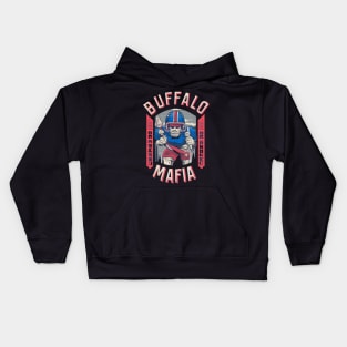 buffalo bills , buffalo mafia vector design Kids Hoodie